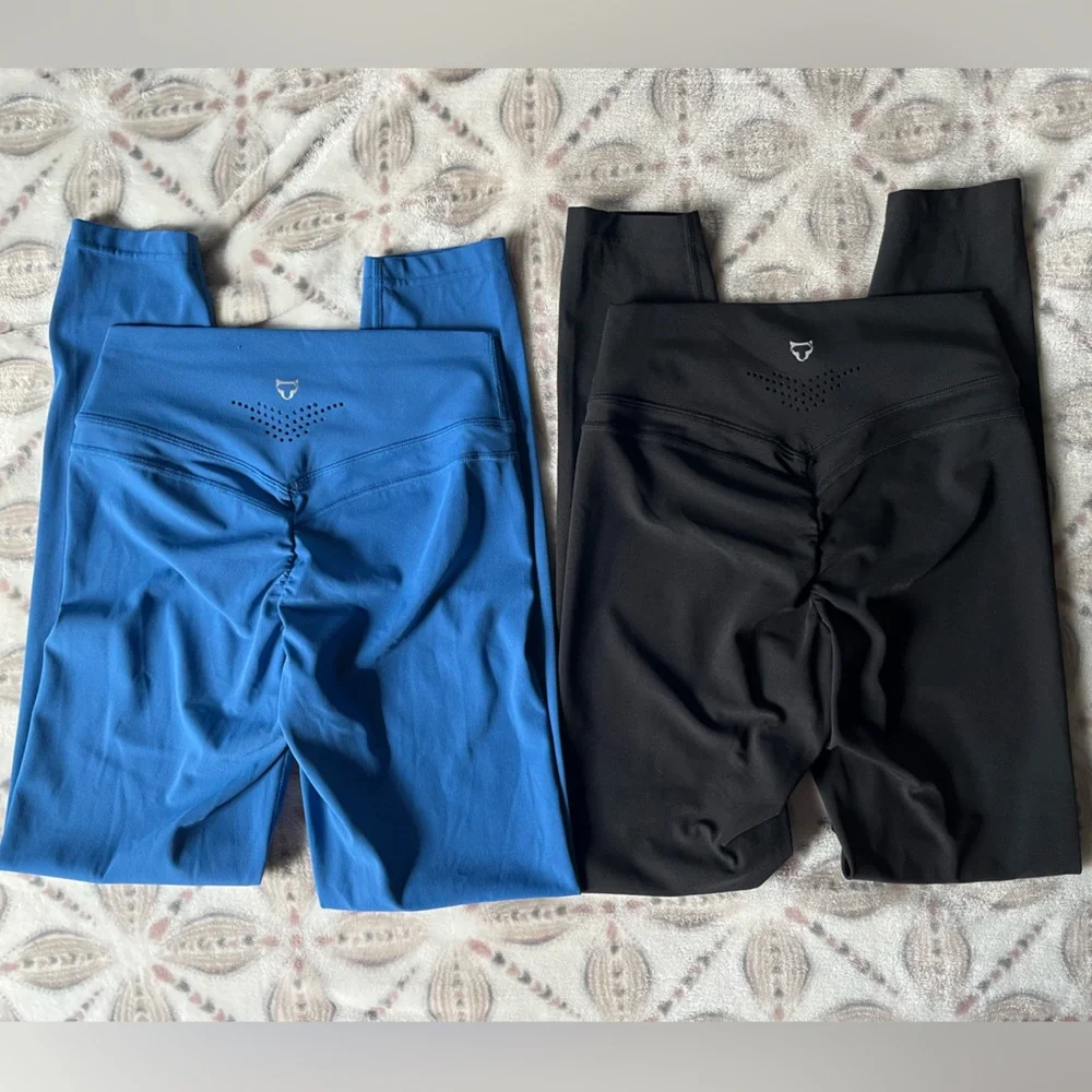 BUNDLE Tom Tiger Scrunch Butt Workout Leggings Sz. S - Picture 1 of 7